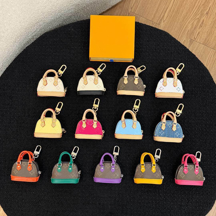 Designer Keychain Keyring Luxury Key Chain Earphone case Small Storage Bag Keychains Leather Men Women Fashion Accessories Car Key Gift Leather deni