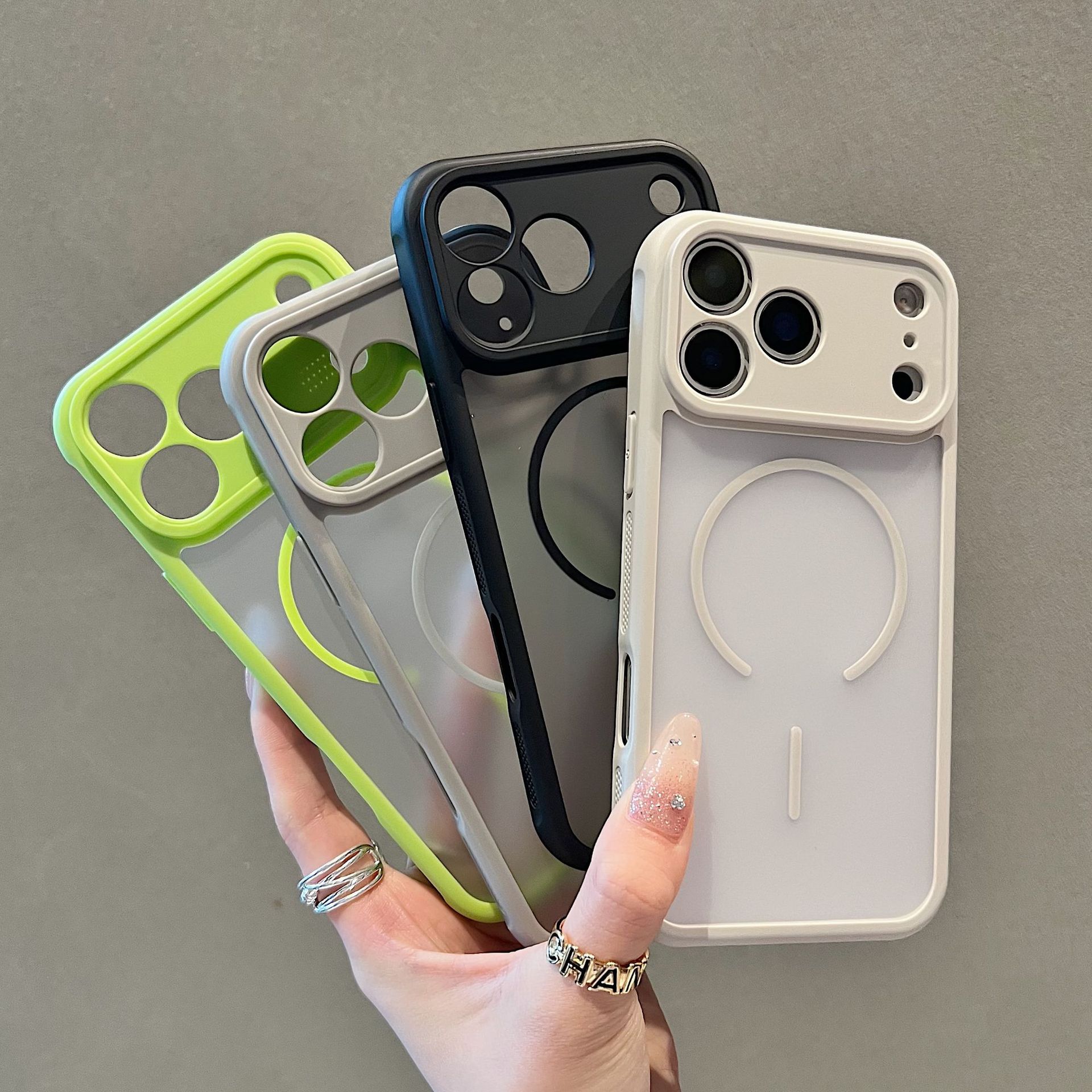 Heat dissipation skin feeling suitable for iPhone17promax mobile phone case matte magnetic suction Apple anti-drop protective case-image-1099257253