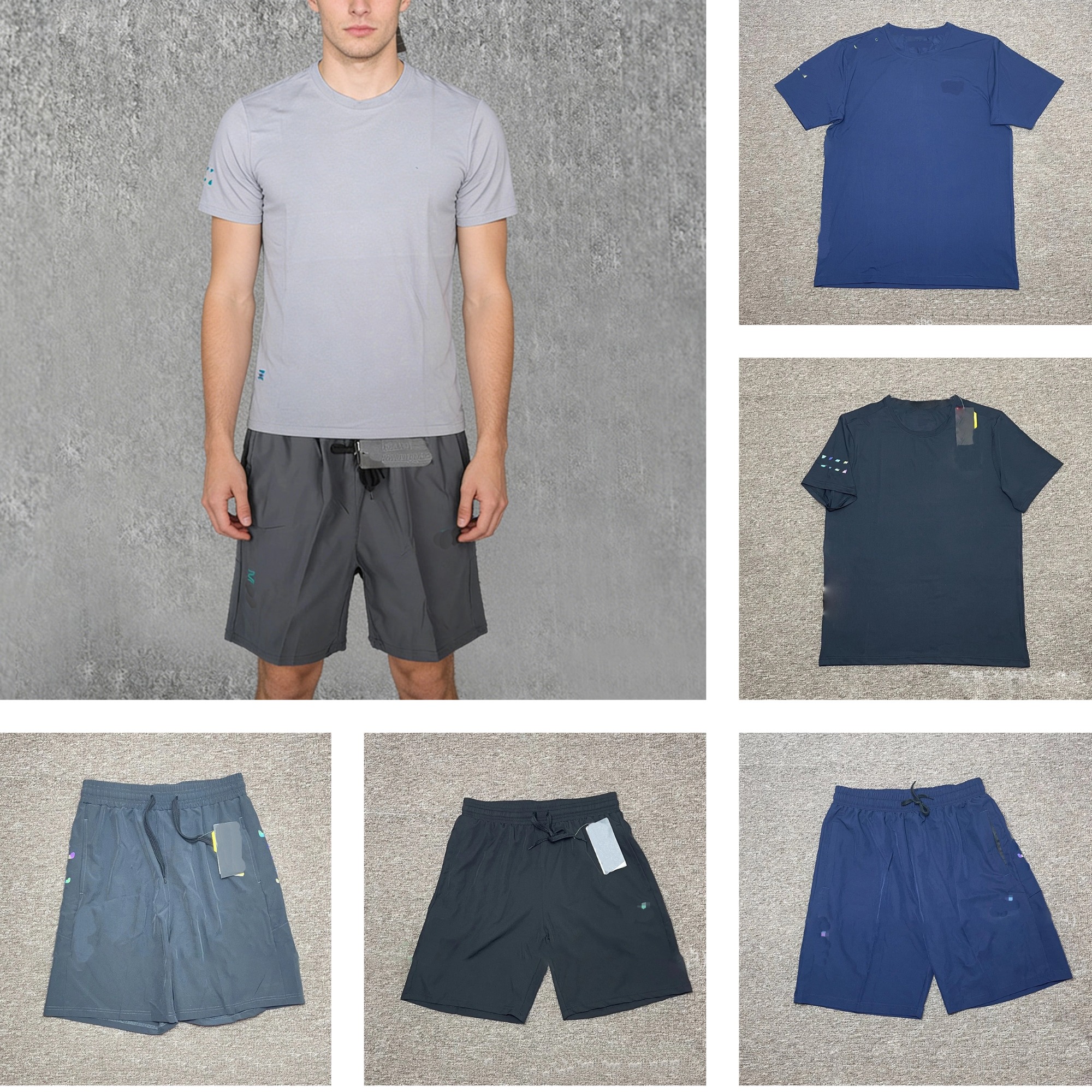 Designer mens luxury sports suits Solid color printed breathable suits High quality quick-drying fabric loose daily breathable and athletic Men'