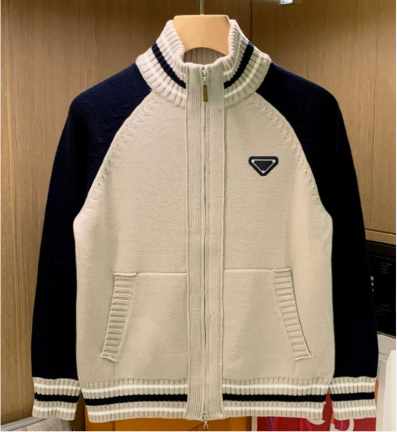 Men's Sweaters Full Zippers Cardigan Sweater Men Wool Knitwear Thicken White Jumpers Casual Cashmere Winter Coat