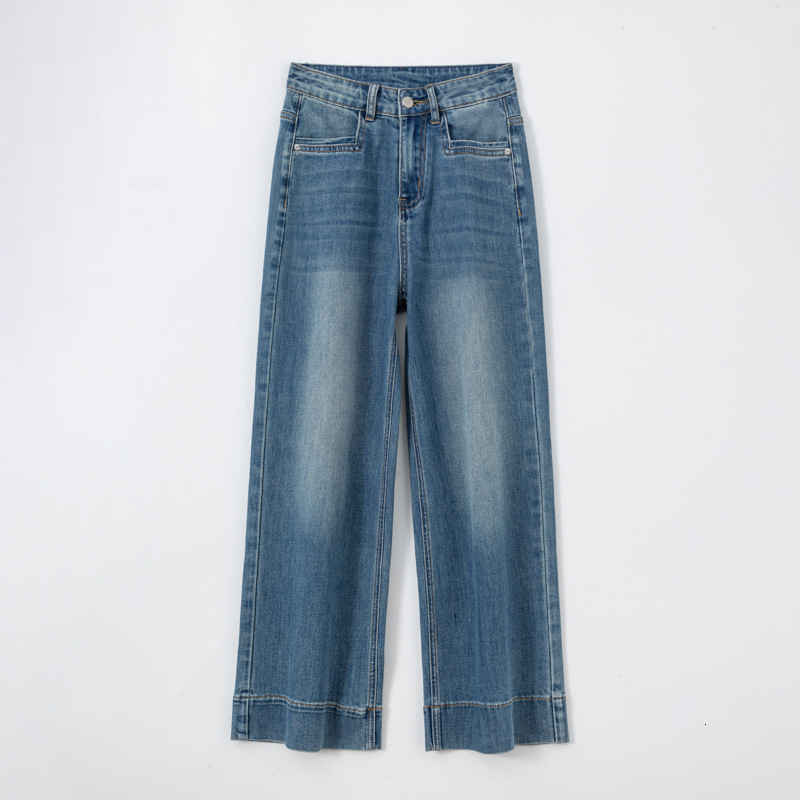Tressé Twist Denim femme pantalon large jambe haute rue taille basse jean ample femme été mode pantalon de nettoyage 250820
