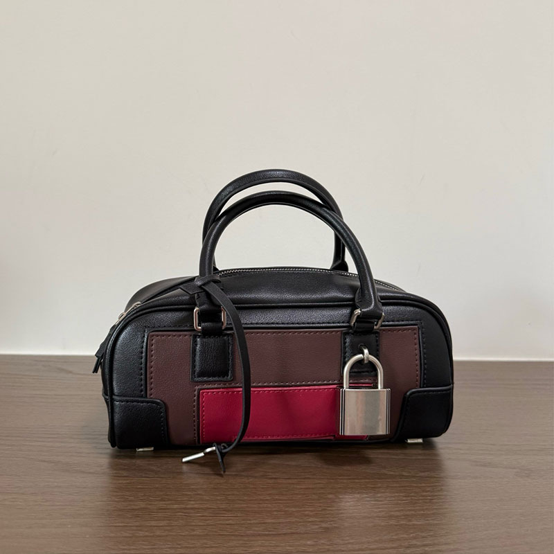 23 Cropped Handbag Designer Bag Bowling Bag Luxury Women's Handbag Fashion Color blocked Shoulder Bag Men's Multi functional Handbag