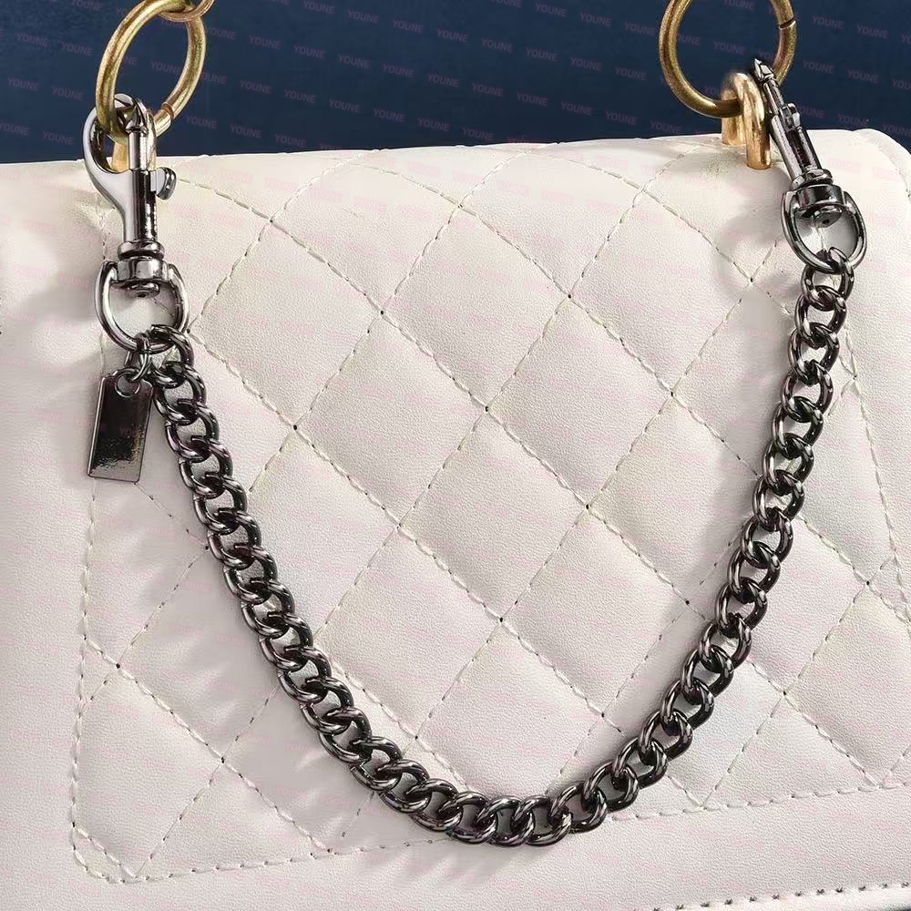 Rowan Bag Swagger chaîne avec breloques Designer Co ch haute qualité porte-clés chaîne sangle épaule bandoulière Tabby sac à main en métal chaîne