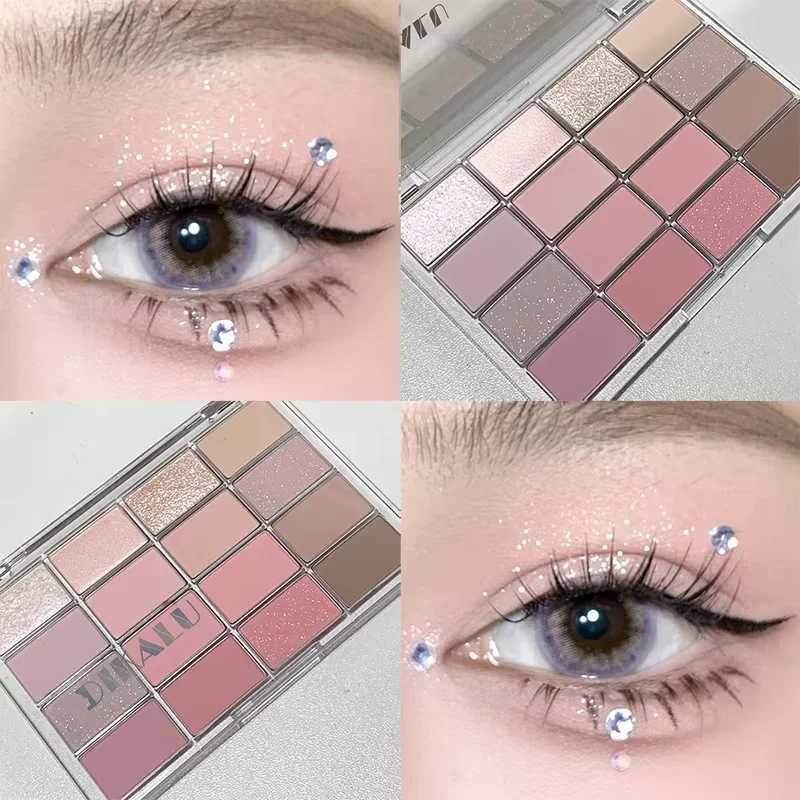 Pearlescent 9-color eyeshadow paletteMatte shimmer Velvet Eye Shadowwaterproof brown And nude shades Eye Eyeshadow Makeup H260327-image-1099324709