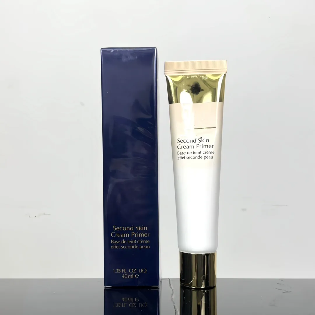 Second Skin Cream Primer 40ml Face Based Foundation Makeup Long-lasting Breatheable Concealer Skin Hydrating Glow Creamy Gel Liquid Foundations High