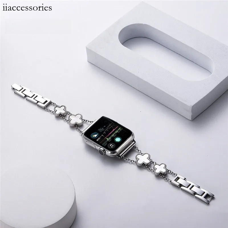 Watch Strap Diamond For Watch 9 8 7 6 5 4 Ultra 2 High-end woman Bracelet Series Band 49mm 38/40mm 41mm 42/44/45mm Q261016
