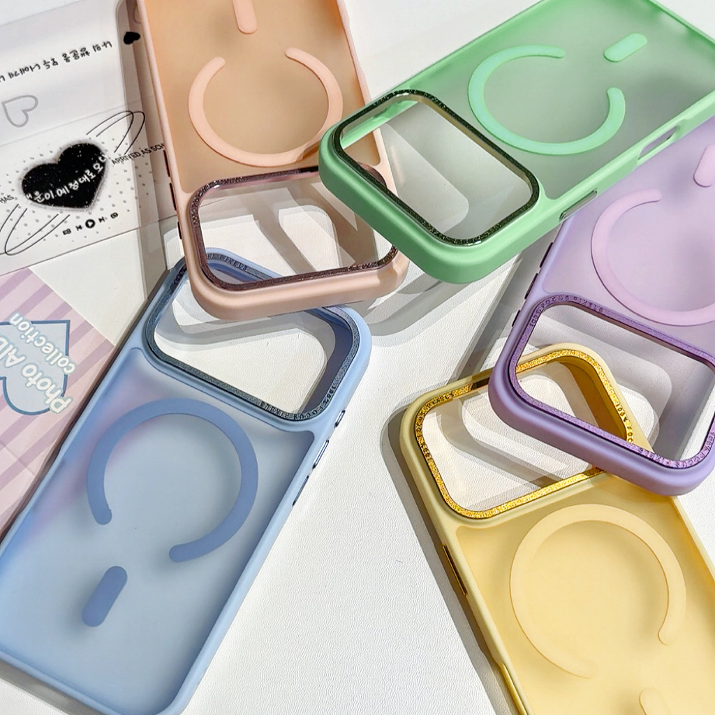 Summer fresh jelly color skin magnetic attraction for iPhone mobile phone case apple couple-image-1099371448