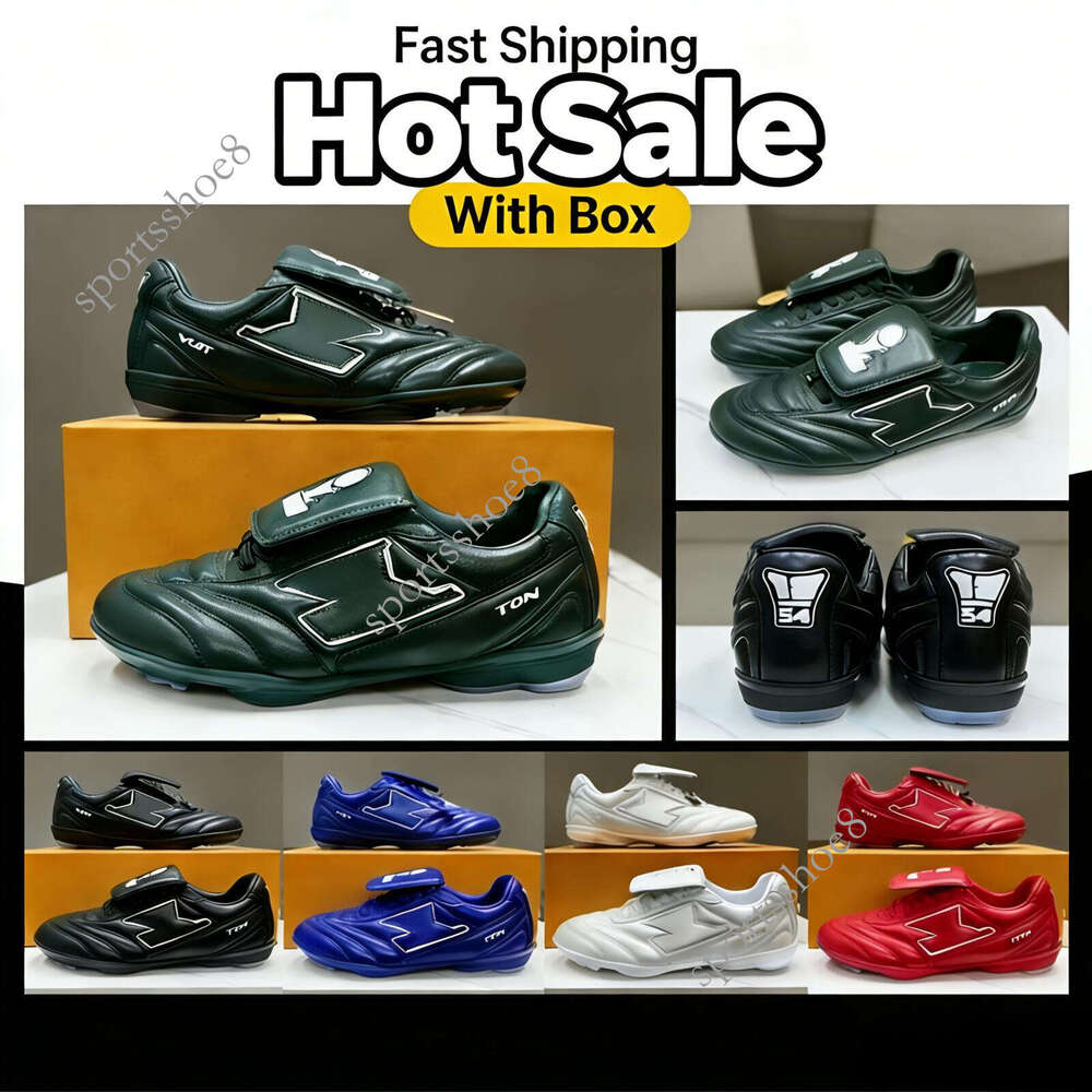 Hot sale Soccer mens Womens Designer Sneaker 1AHAI1 Black Plain Calf Leather Laces Signature Details Spring Summer 2026 Show Casual Footprint Shoes