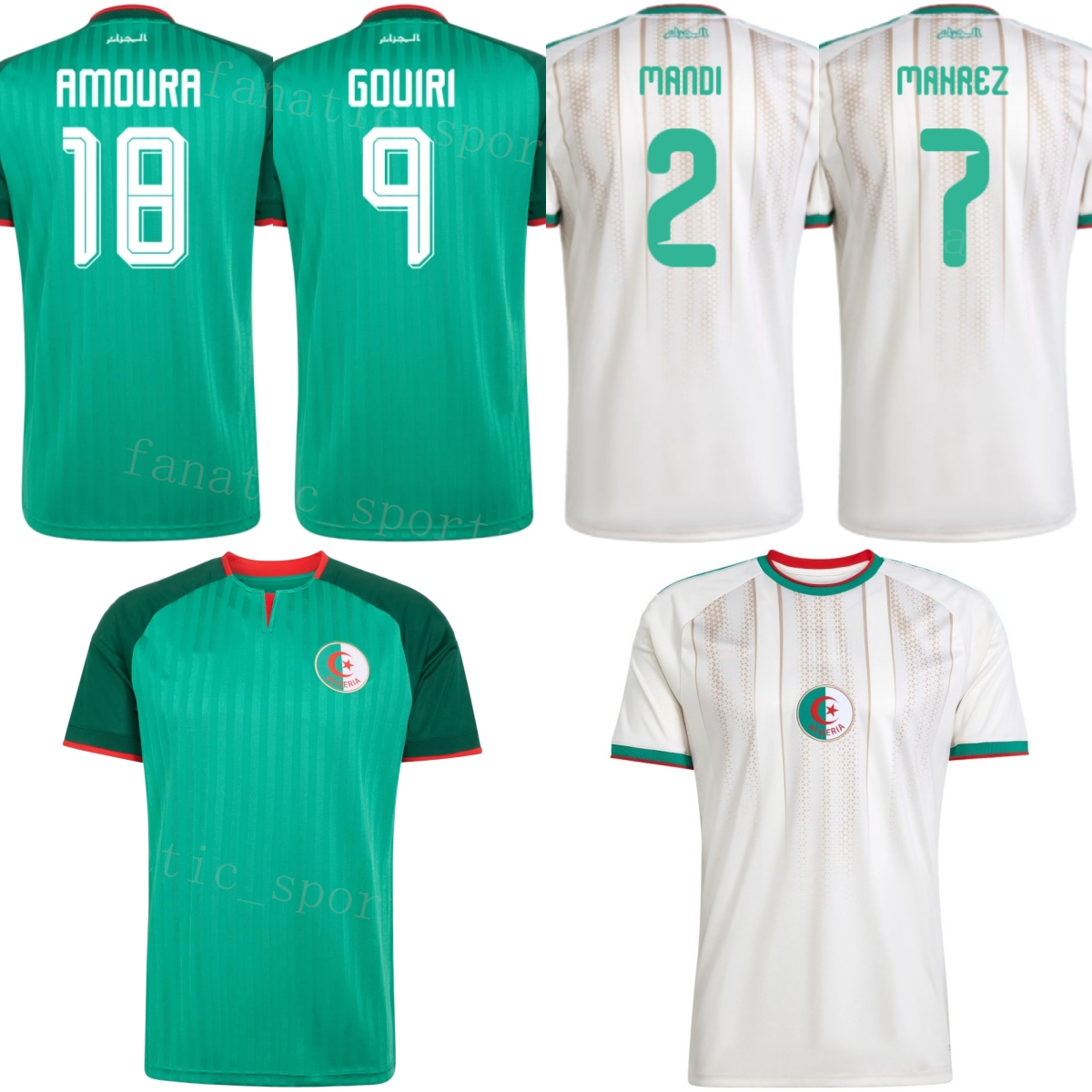 National Man 21 BENSEBAINI Soccer Jersey Algeria 2026 World Cup 10 BENNACER 17 CHAIBI 6 ZERROUKI 1 MANDREA 15 AIT-NOURI 7 MAHREZ 18 AMOURA 2 MAND-image-775871292