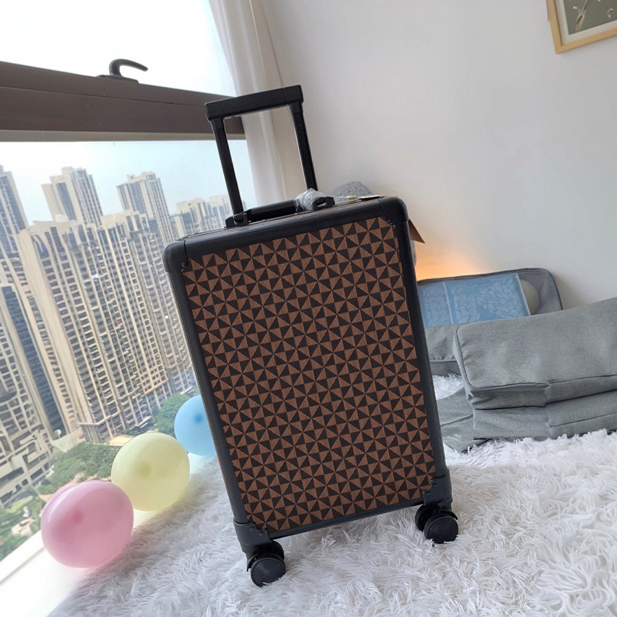 Luggage Designer Suitcase Luxury Luggage 20 Inches Luggage Set Wheels Trolley Case Travel Bags Boarding Case Password Genuine Leather Box Carry on F
