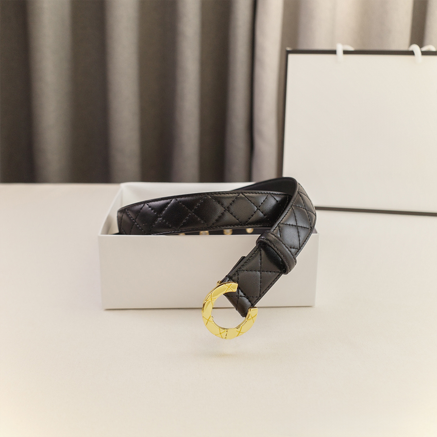 Ceinture de créateur Hommes Femme Ceintures Classique Boucle Lisse Ceinture En Cuir Véritable 3.0cm Largeur Haute Qualité Livré avec Boîte-Cadeau