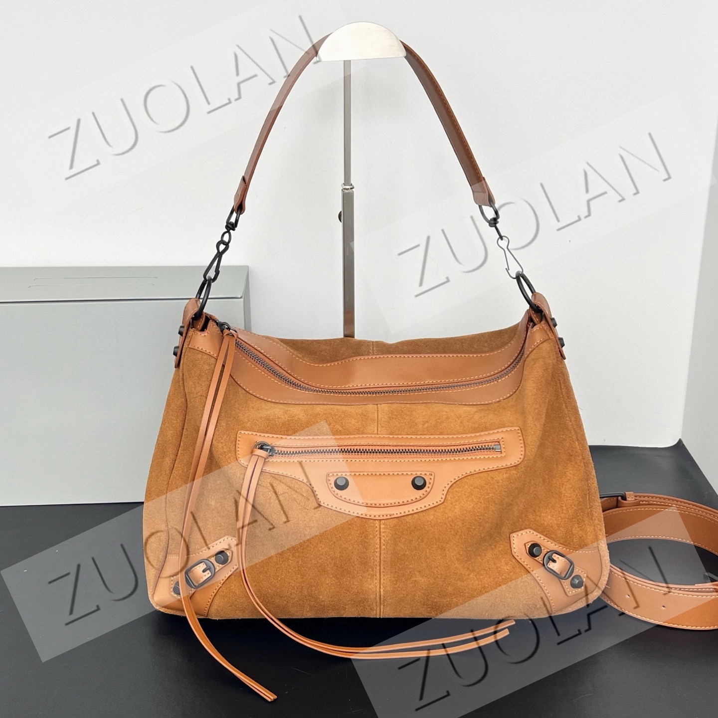 Le City Moto Bag 50042 High Quality Leather Women Crossbody Shoulder Bags Solid Color Handbag Female Messenger Tote handsome Motorcycle Handbags
