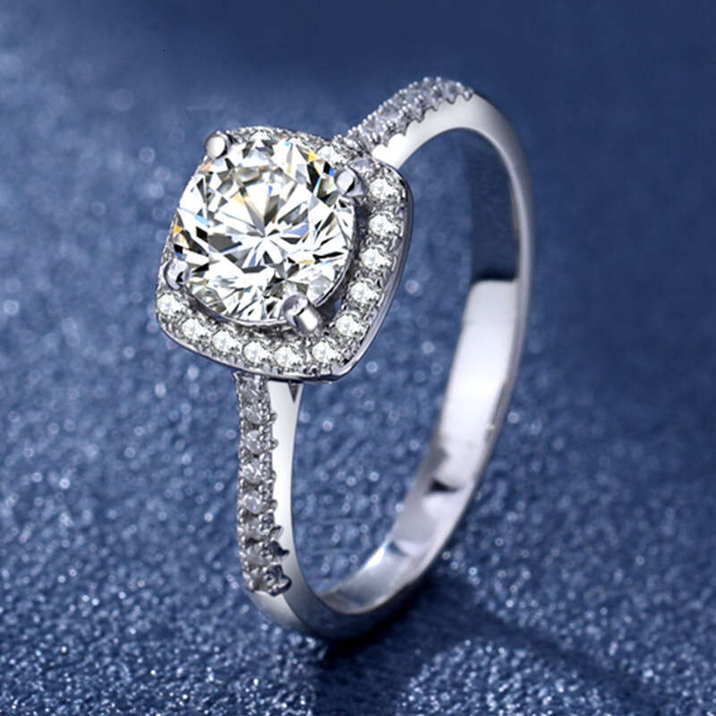 Designer Ring Luxury Moissanite Ring For Women Men 925 Sterling Silver Engagement Ring Cushion Cut Halo Setting Fashion Jewelry For Women Wedding-image-1099444917