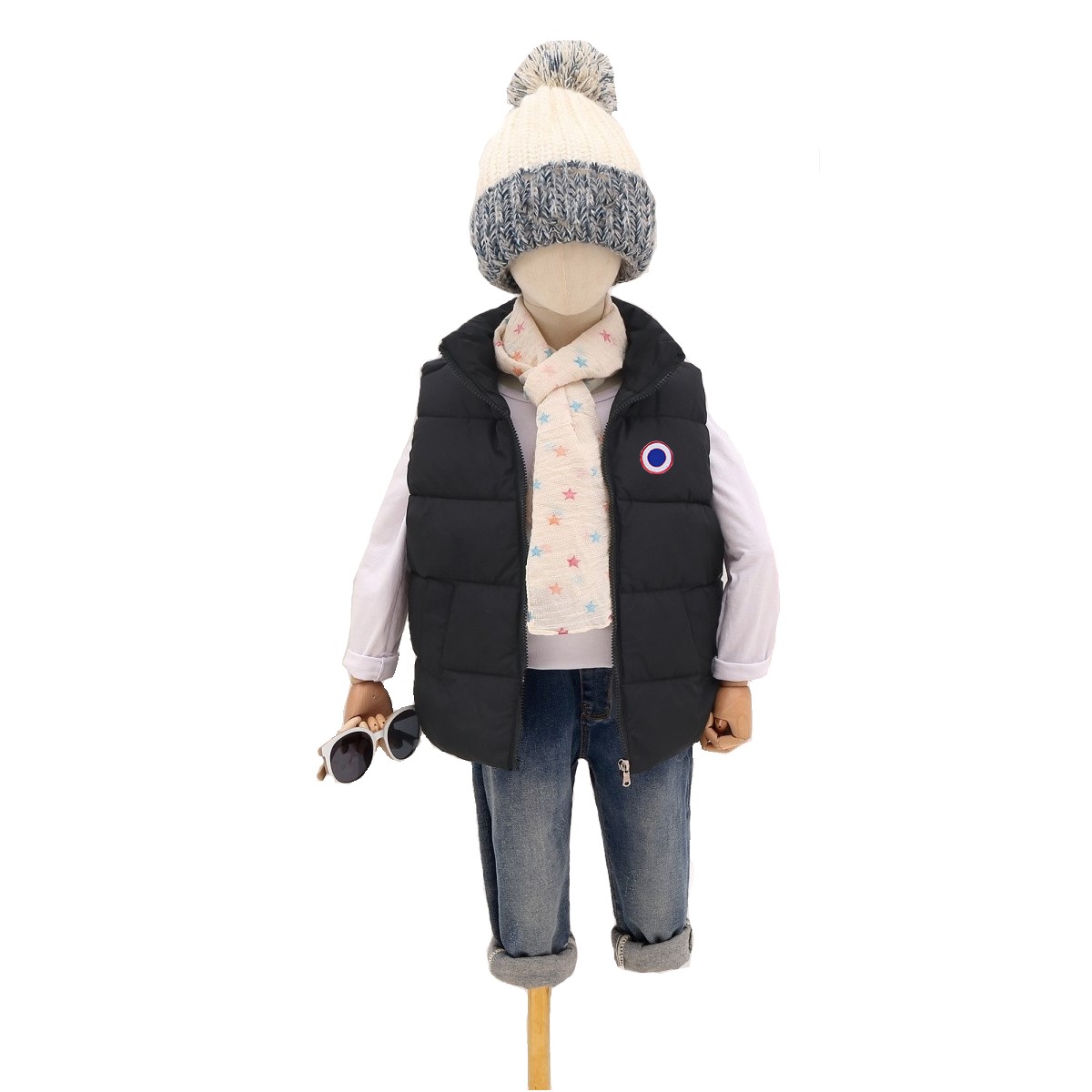 designer top heat waistcoat baby vest gilet boys girls gilet sleeveless coat down coat 90cm160cm kids clothes