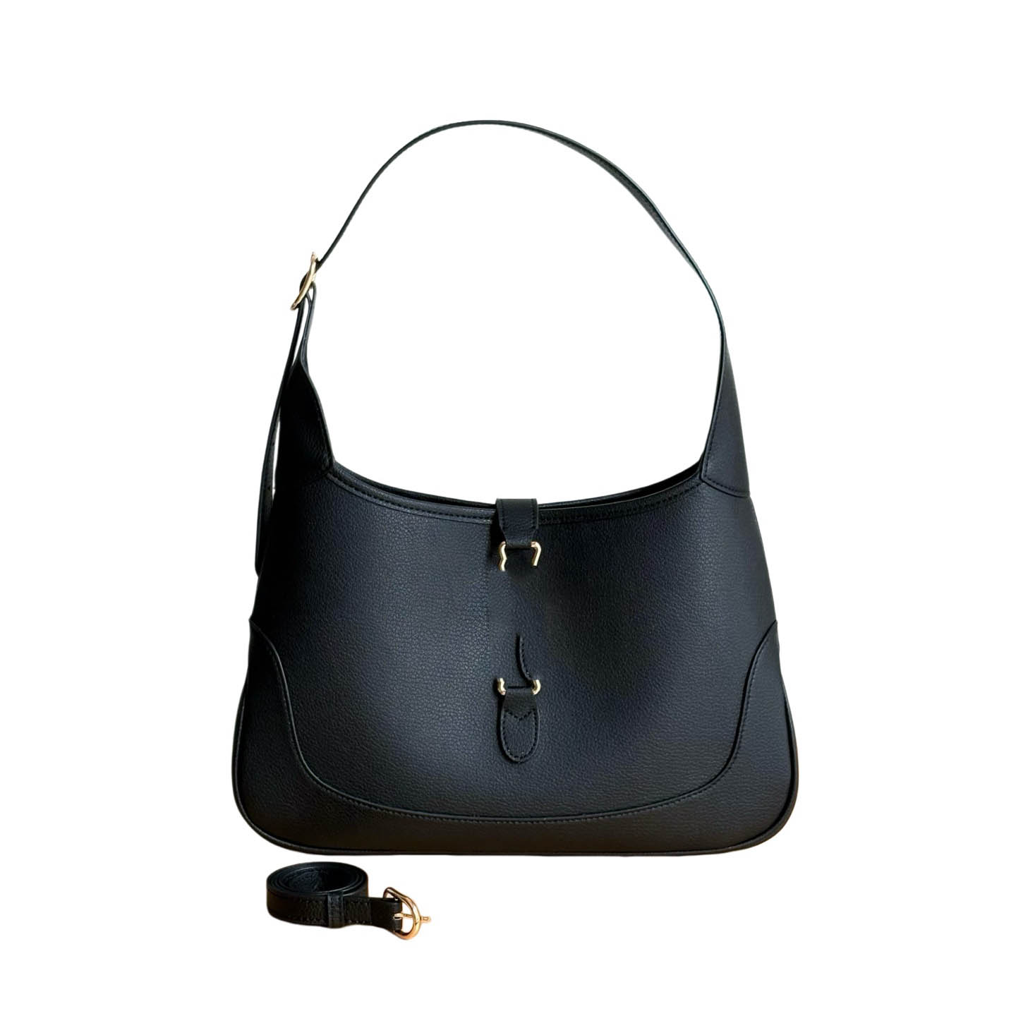 Elegant Designer Leather Shoulder Bag with Classic Durability-image-1099507674