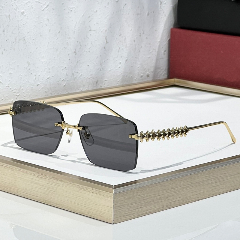 Clash Sunglasses Women Designer sunglasses CT0545S Rimless Square Vintage Metal Sunglasses Women Fashion Sun Glasses UV400 Shades