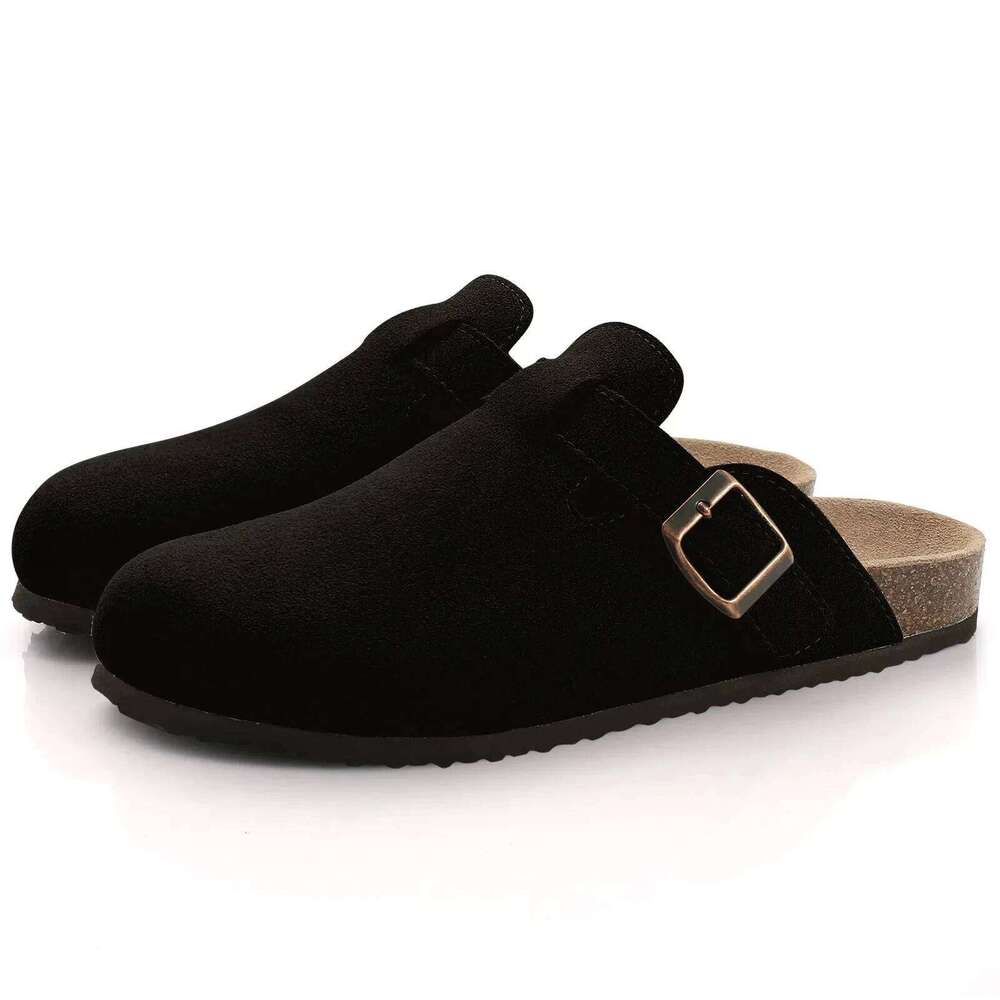 berkinstok sandal Designer Evshine Cow Suede Women Fashion Clogs Footbed Luxury Men Baotou Slippers Summer Cork Sandals Comfy Mules berkinstalk slid