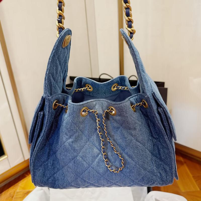 25bag Chain Bag high Designer hobo brand Shoulder bag Bucket Bags for Women Leather with fur texture Bag Luxury Handbag Large capacity tote Highend