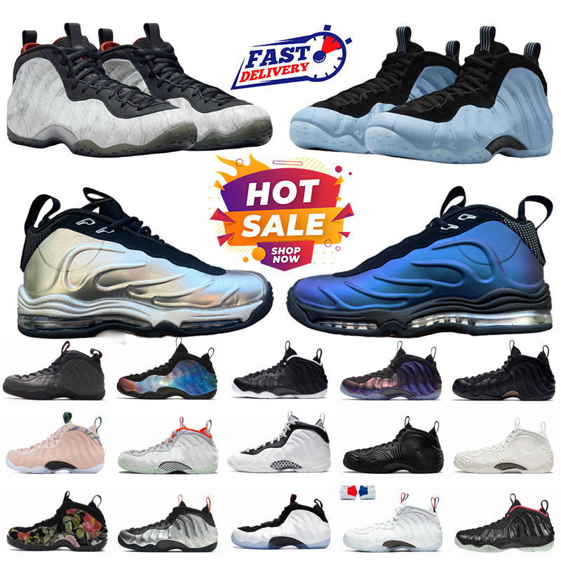 designer shoe foamposits basketball shoes for posite men women chaussure womens triple black outdoor shoe mens trainers sneakers 40-46