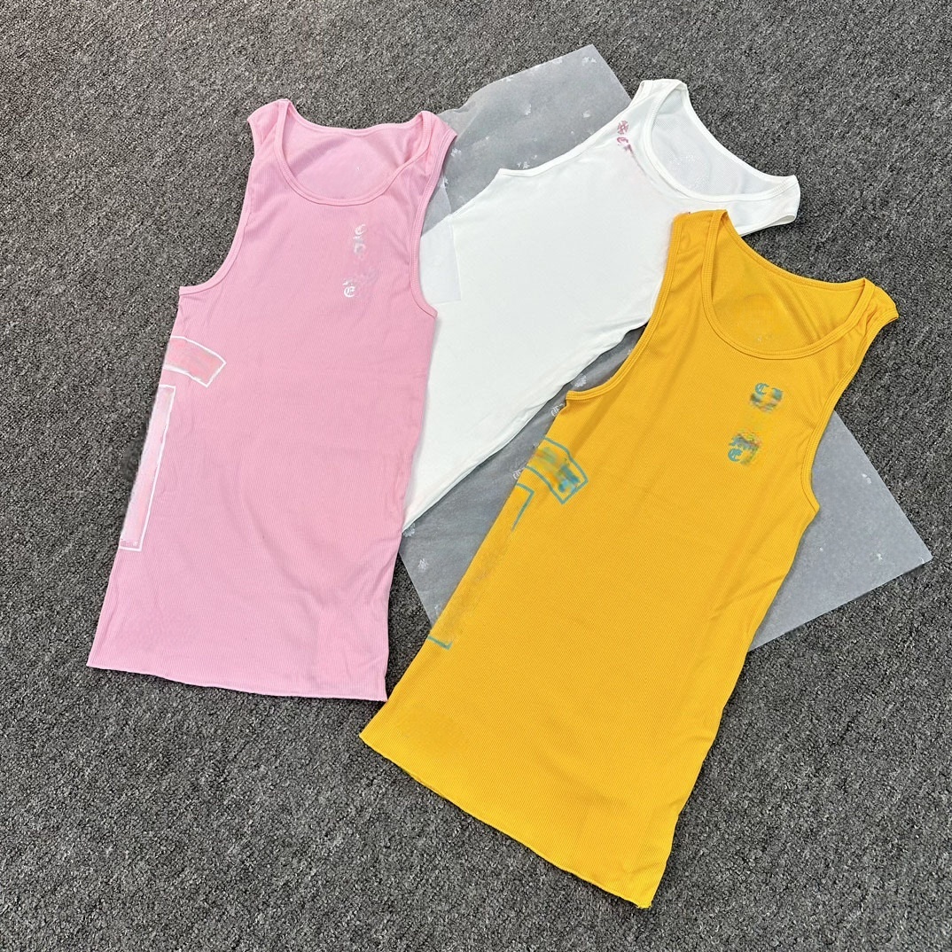 tank top chrome dress designer T shirt women Tshirt Tight Pants Clothes Shirt For Woman Long Sleeve Bodycon Skirt Lady Classic Sexy Tops Size S-L