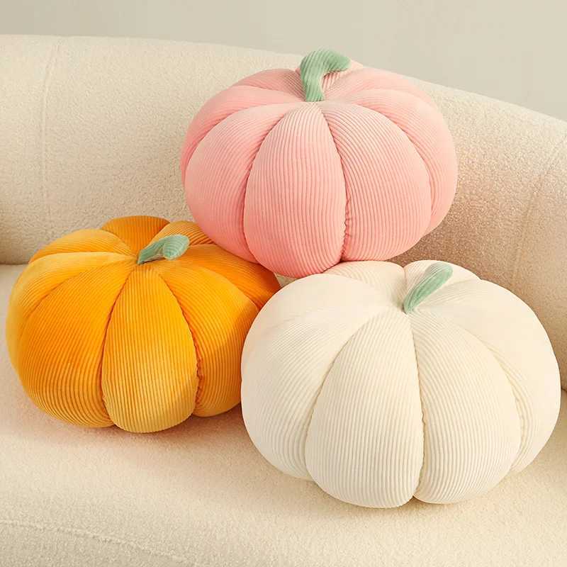 Kawaii Nordic Halloween Pumpkin Plush Toy Plushie Soft Plant Stuffed Doll Holidays Props Decorative Throw Pillow for Kids H260330-image-1099630621