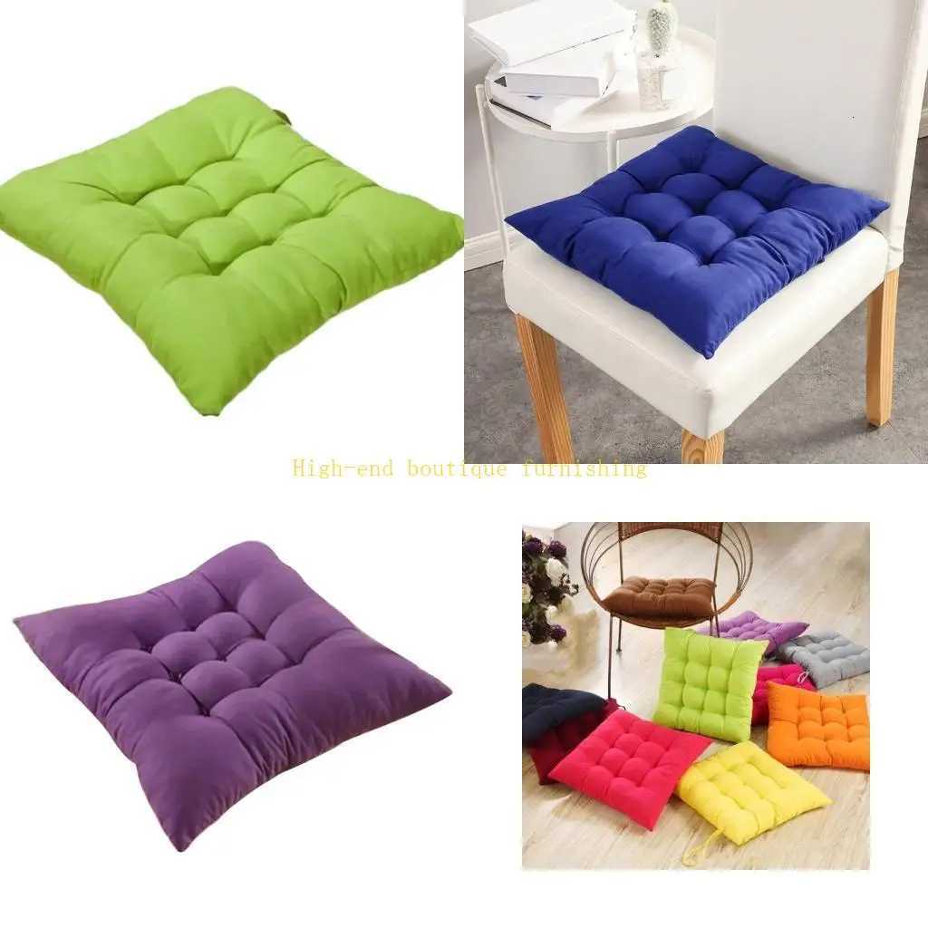 L9NB Dining Chair Cushion 46cm Plushie Pad for Kitchen Garden Office Living Room H260330-image-1099631574