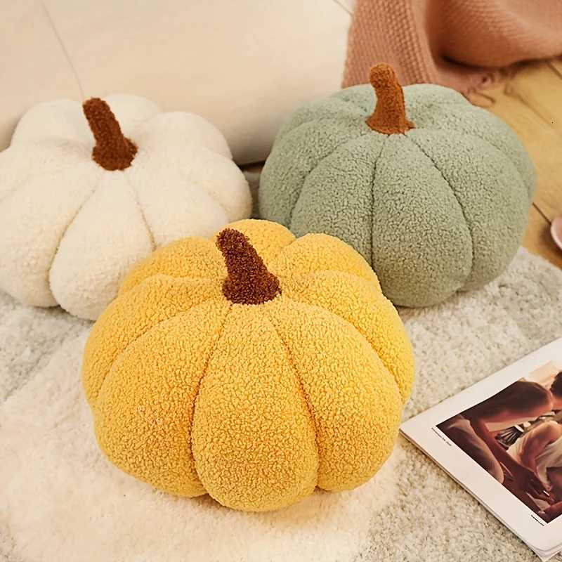 3D Fluffy Pumpkin Plush Pillow -Stuffed Animal for Halloween Home Decor Birthday Party Favors Cozy Home Accents H260330-image-1099630648