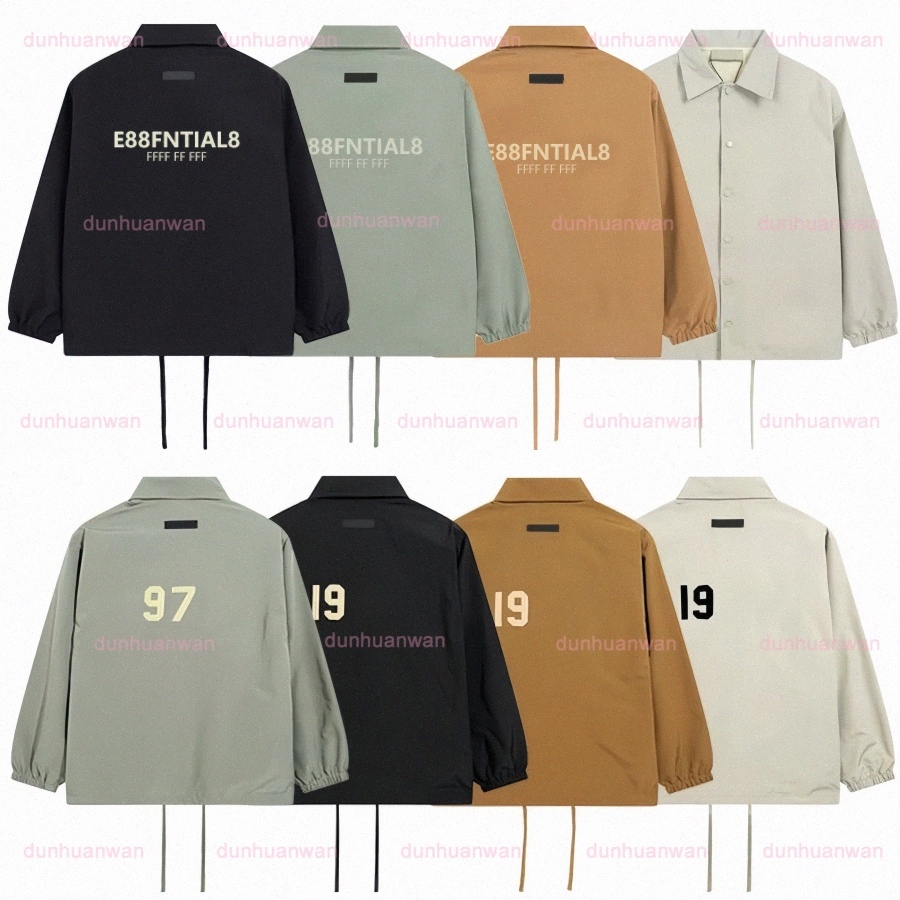 Essentials Jacket 2025 new casual jacket mens autumn winter designer men classic jacket top quality 100% cotton coat Embroidered letters work short