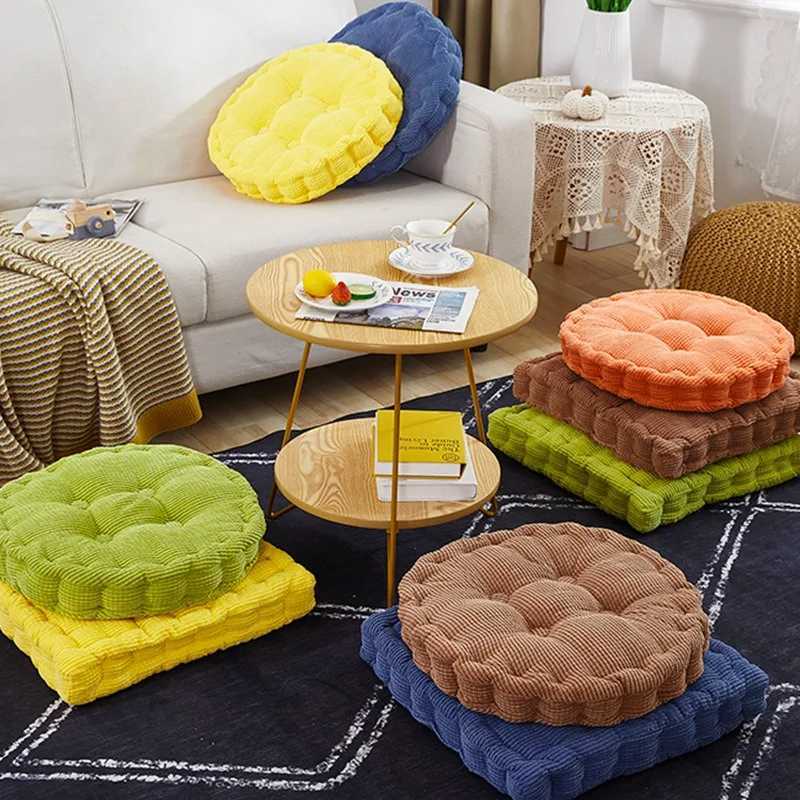 Thick Round Seat Cushion for Office Chair Extra Comfort for Long Hours Sitting Floor Pillow Mat for Home and Classroom Use H260330-image-1099631578