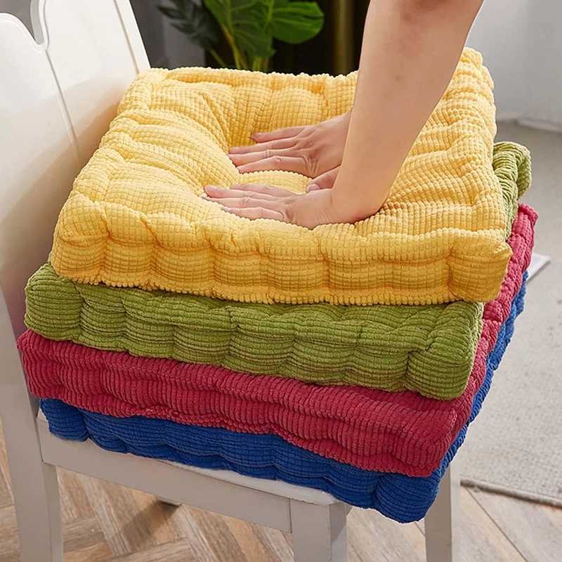 Inyahome Tufted Corduroy Thicken Floor Seat Cushion for Balcony Tatami Meditation Floor Round Square Cushion Living Room Indoor H260330-image-1099631437