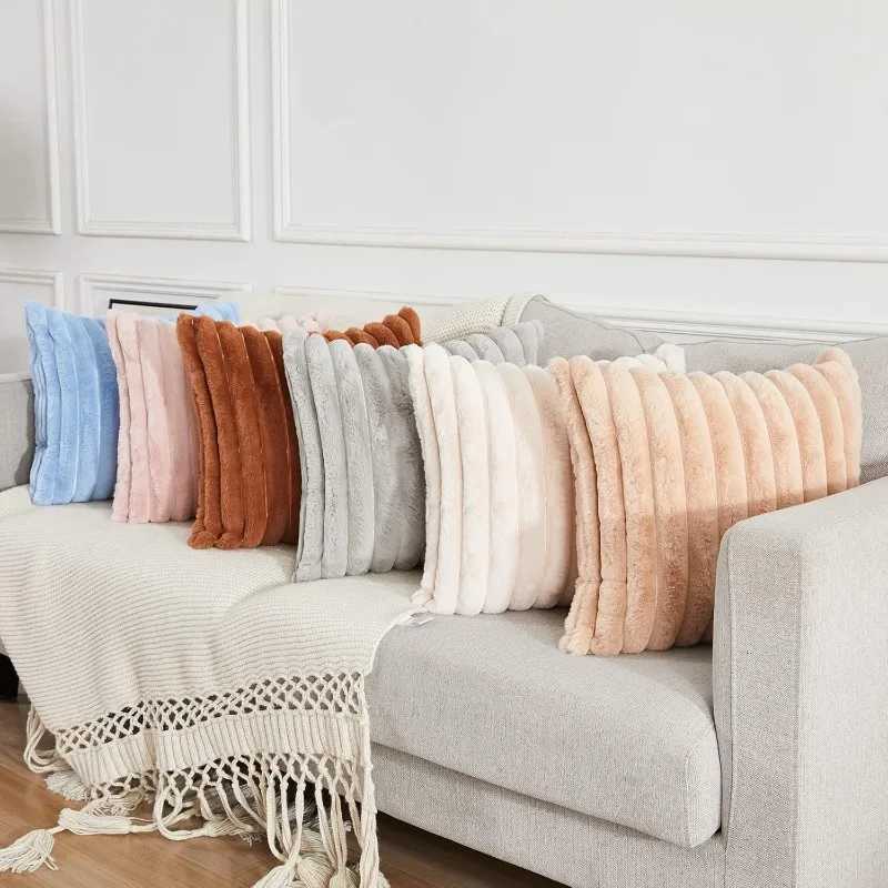 2pc Stripe Corduroy Pillow Case Creative Home Fabric PillowCushion for Sofa Bedroom Car Home Decoration Home Decor Room Decor H260330-image-1099629937