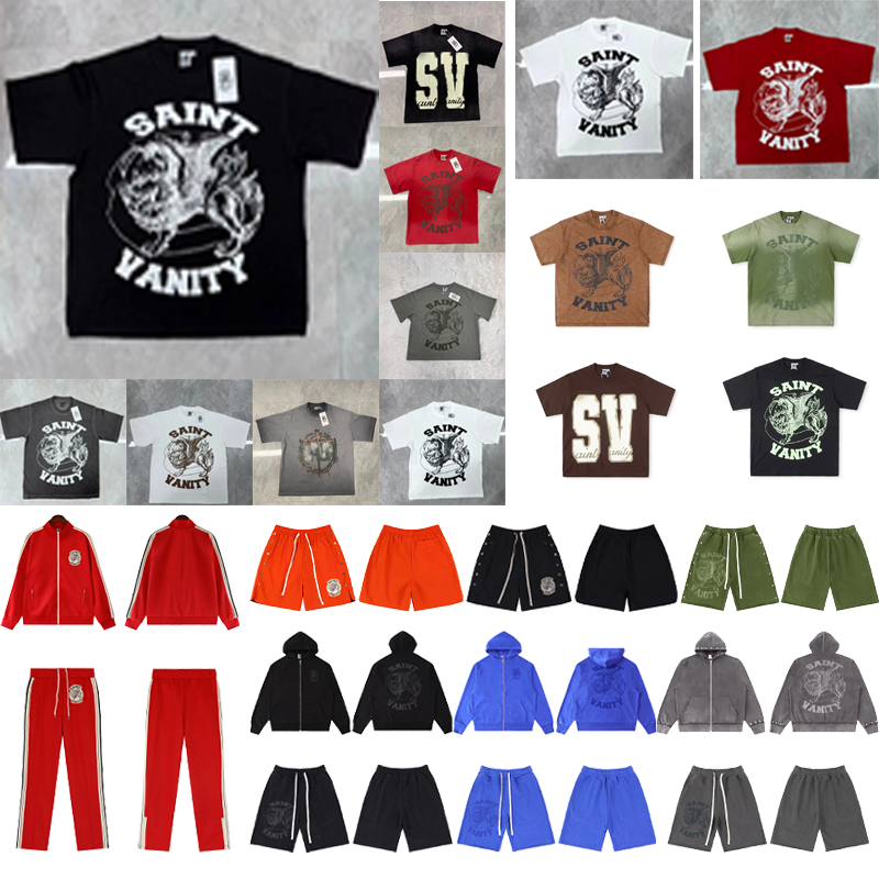 Saint Vanity T-shirt dames retro streetwear korte mouw letterprint casual dagelijks gebruik