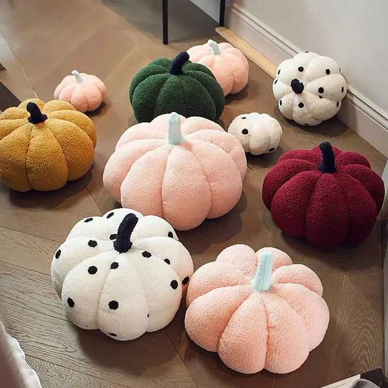 Pumpkin Pillow Pumpkin Decor Cute Plush PP Cotton Filled Cushion 3D Home DecorationHalloween Sofa Decoration Pillow H260330-image-1099630584