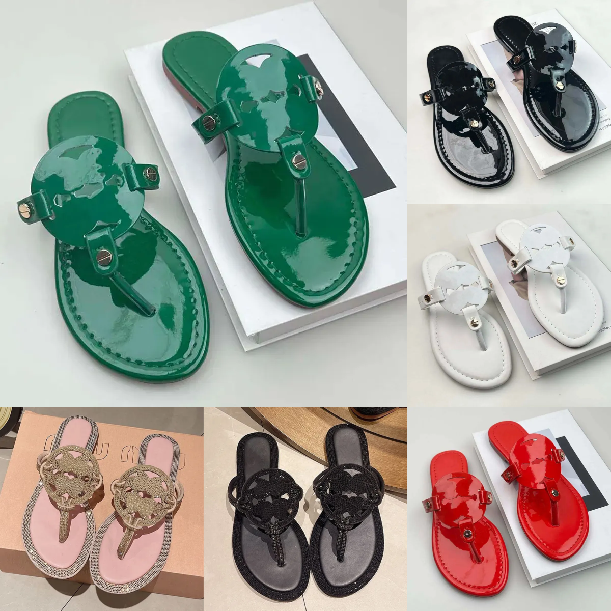 Top Quality Designer tb Sandals Womens Slides Flip-Flop Summer Beach Casual Slippers Fashion Hot Classic Luxury Clip on Comfortable flat Leather Sho