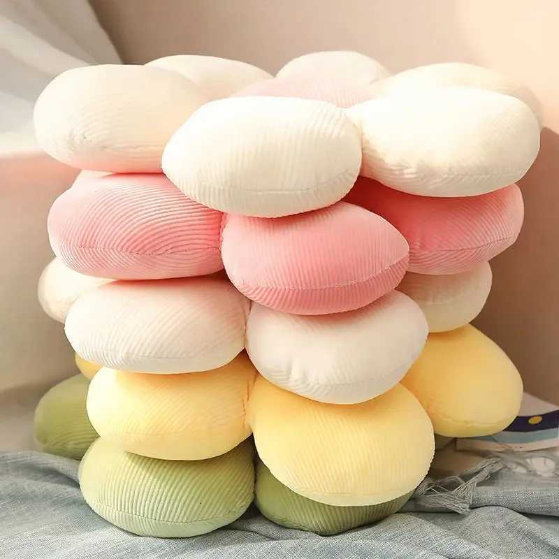 35cm Stuffed Six Petal Flower Cushion Girly Room Decor Sunflower Pillow Bay Window Pink Flower Sit Bedroom Seat Pillow H260330-image-1099631012