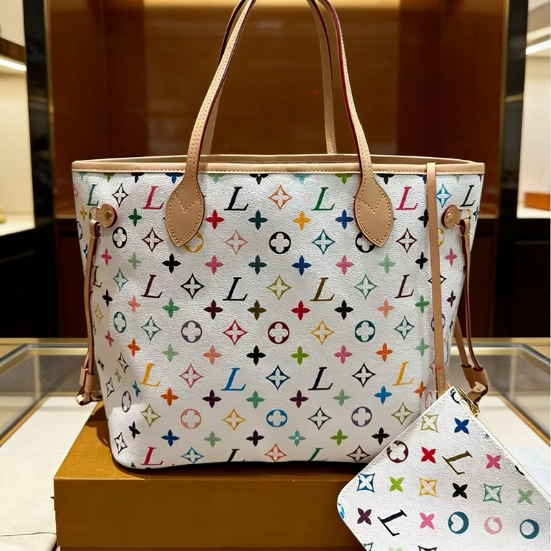 Sac fourre-tout Sacs de créateurs Sac à main Portefeuille Mode Cuir Messager Vieille fleur Treillis marron MM Épaule Femmes Sacs Haute Capacité C