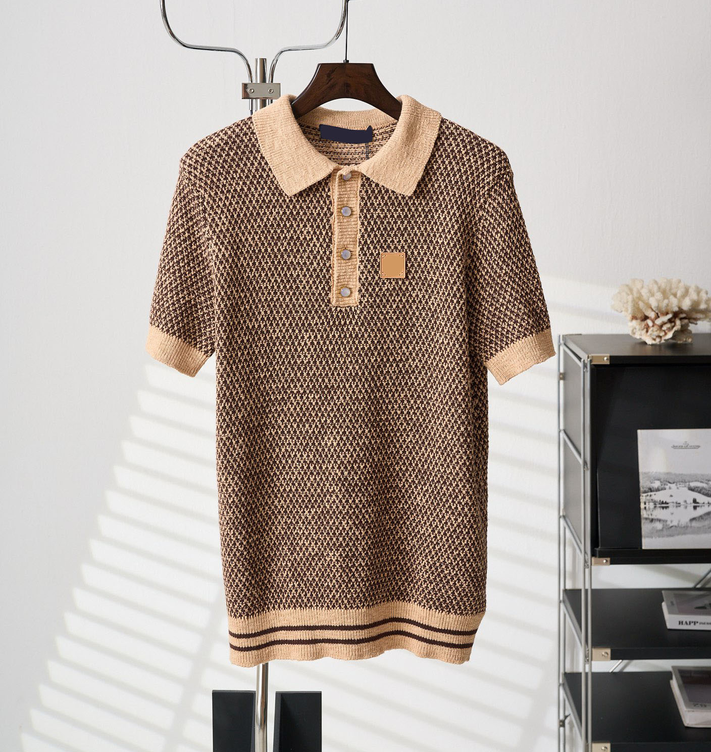 Plus-T-stukken voor heren, ronde T-shirts, grote maten, geborduurd en bedrukt, zomerkleding in polarstijl met puur straatkatoen e254rtD5