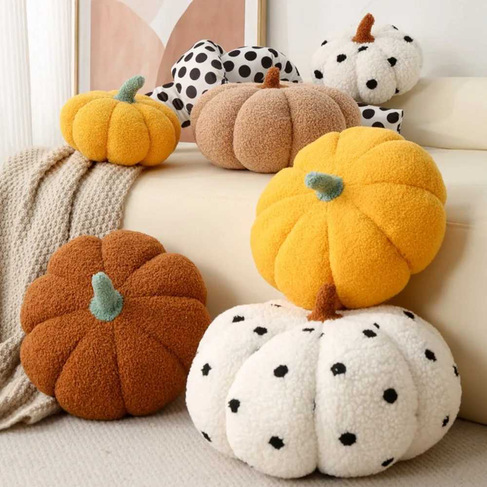 Nordic Home Online Celebrity Pumpkin Sofa Pillow Cute Plush Bedroom Office Seat Pillow Window Gift Pillow H260330-image-1099630613