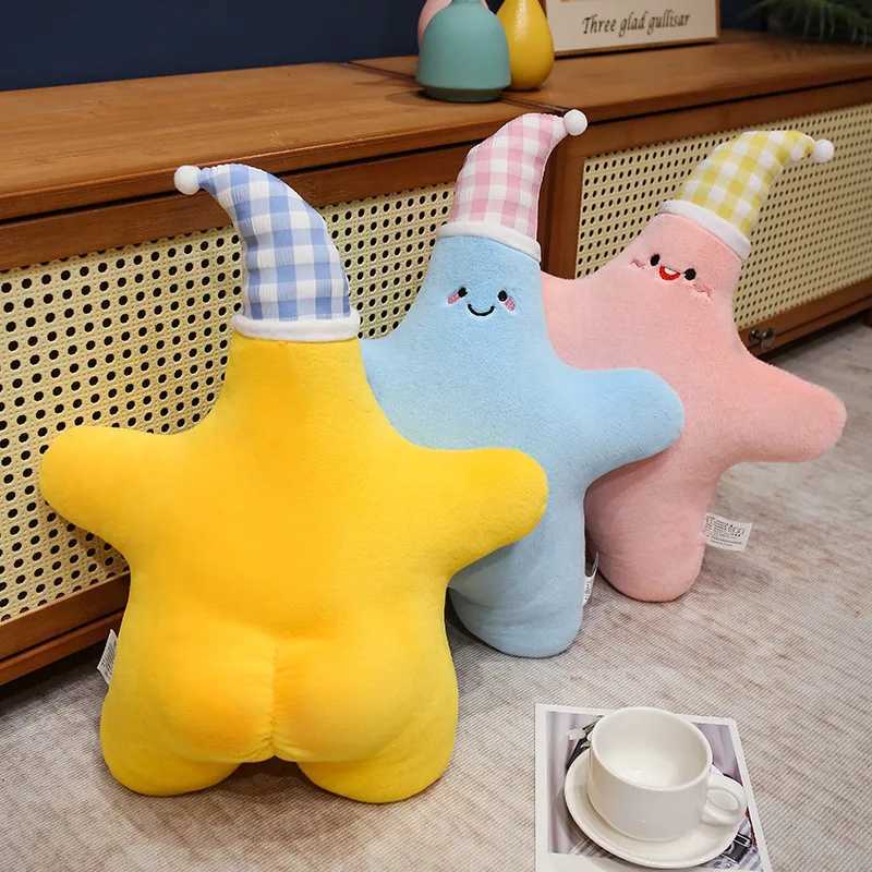 Star Pillow Decorative Throw Pillows for Bed Couch 15 Star Shaped Pillow Plush Floor Cushions Room Decor Pillow H260330-image-1099630664