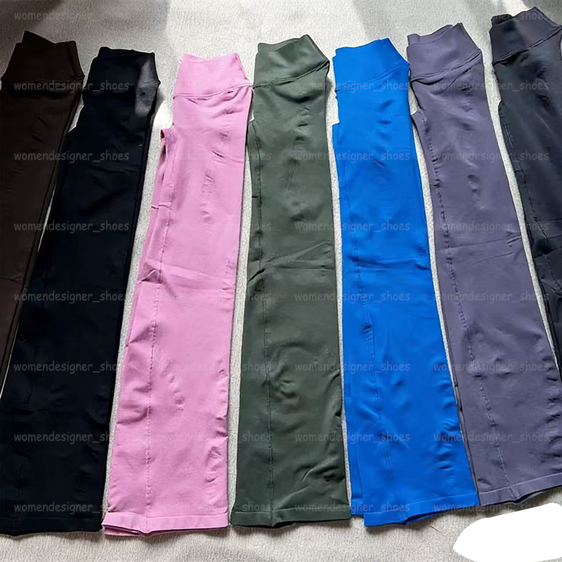 Dfynely Yoga Vision Flares Pants Seamless High Waist Swearpants Fitness Peach Buttocks Quick Dry Tight Workout Clothes Jogging Sports Trousers Gy-image-807480534
