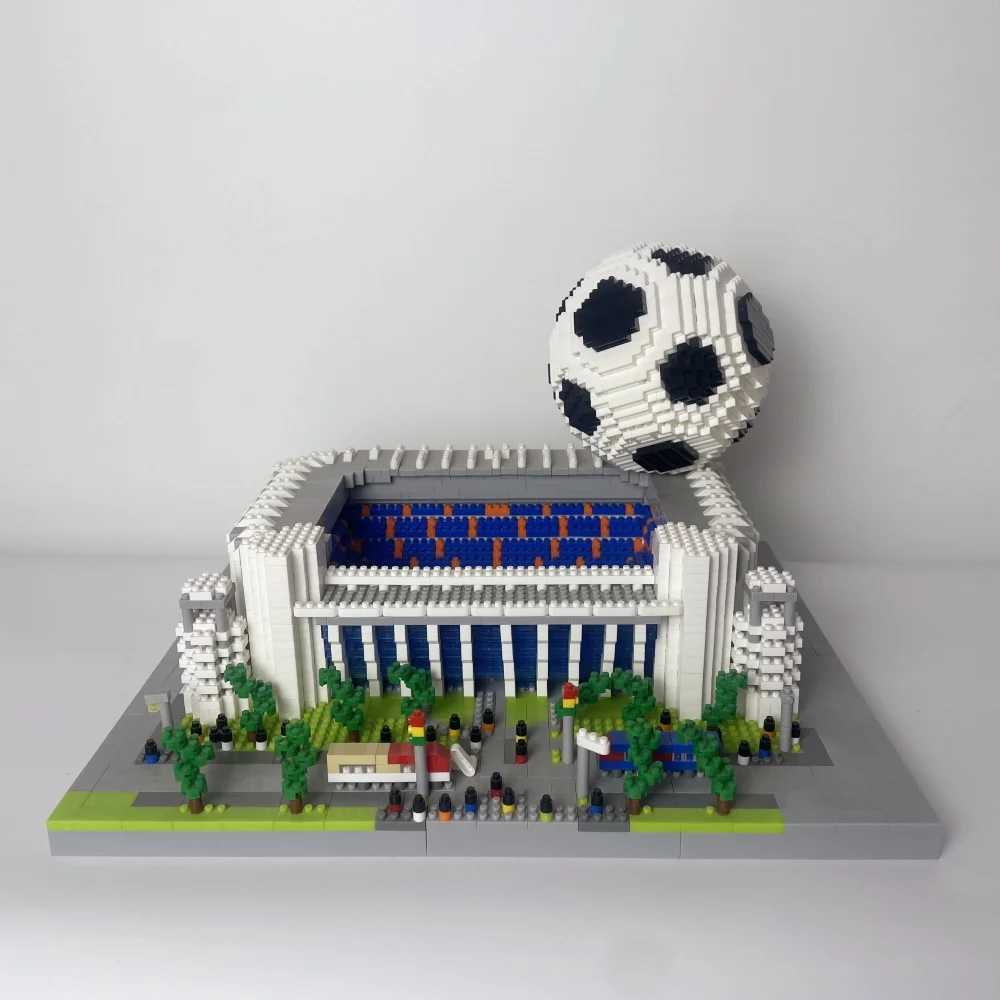 Knew Built Madrid Soccer Stadium with Soccer Ball Micro Blocks Building Toys Experience the Joy of Footballive Good Deco Gift H260330-image-1099552918