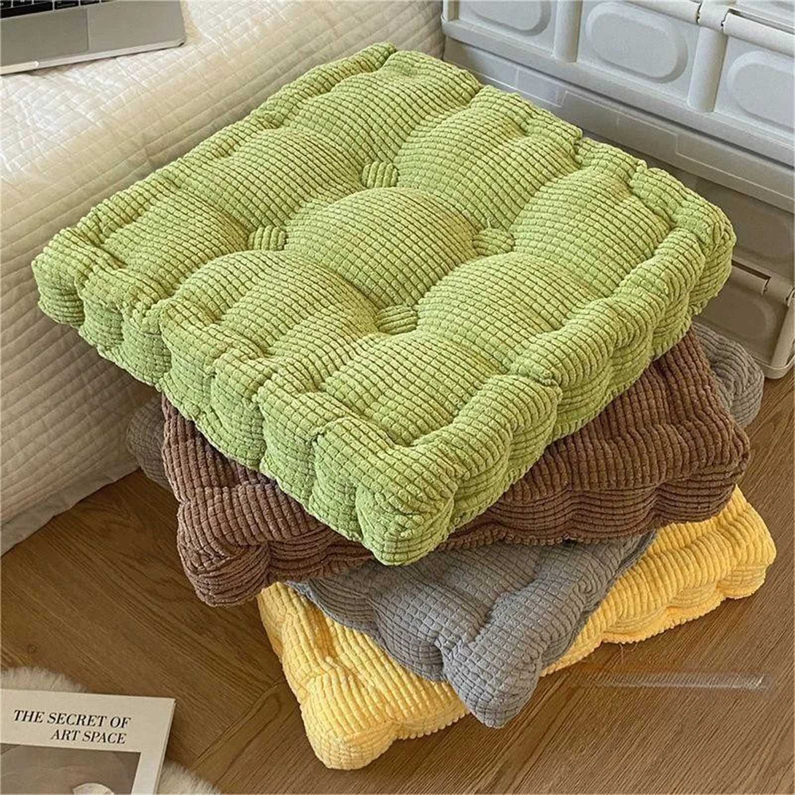 Meditation Floor Square Pillow For Seating On Floor Solid Tufted Thick Pad Cushion For Yoga Balcony Chair Seat Cushions H260330-image-1099631480
