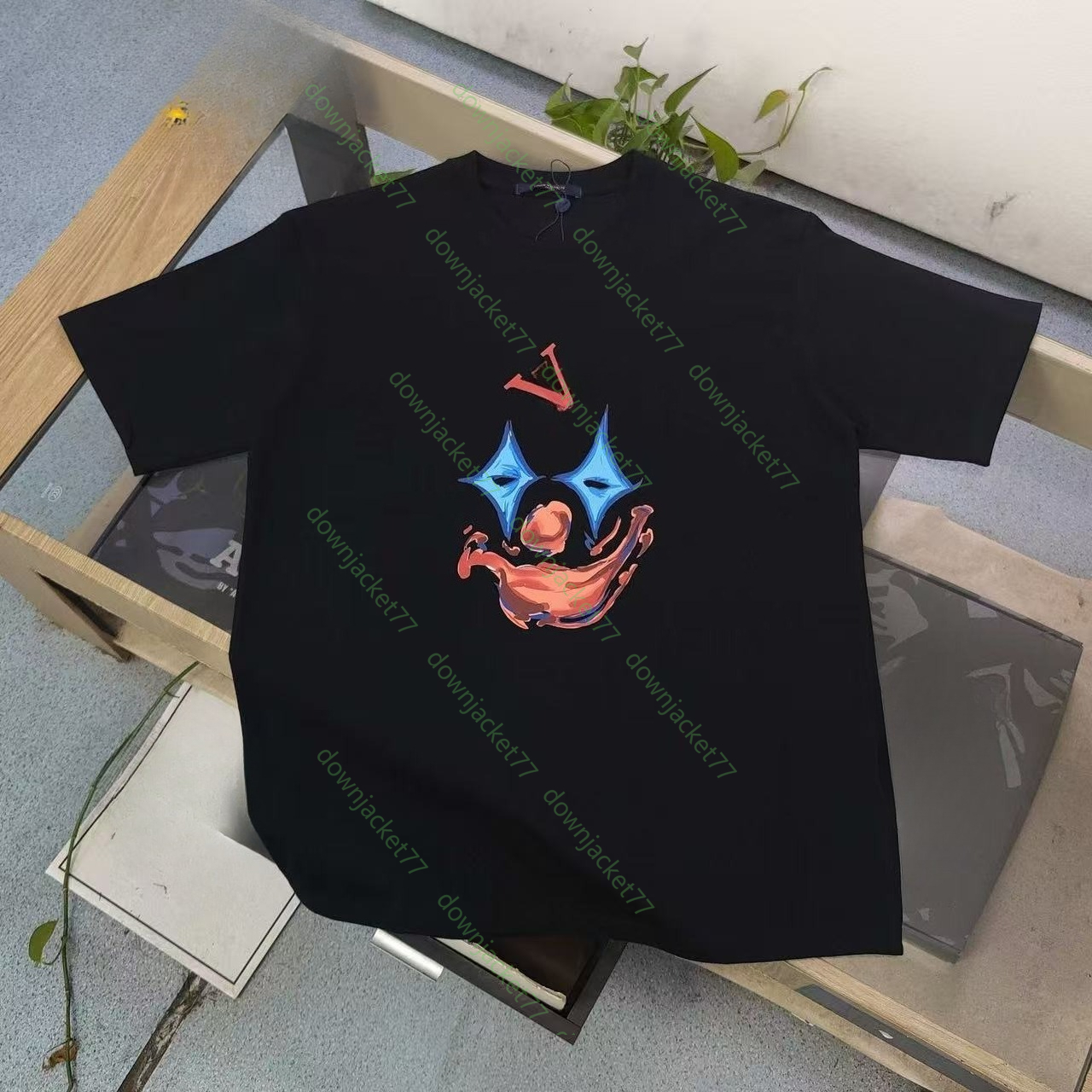 mens t shirt designer t shirt graphic tee clothing mens Gal cottons T-shirts Fashion Printed Shirt Black White Fashion Men Women Tees Letters lux-image-1099563062
