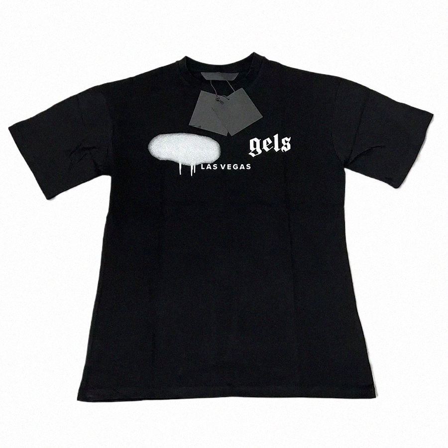 men designer shirt brand t shirt Clothing spray letter short sleeve spring summer tide designer clothes women tee palms i1hT#
