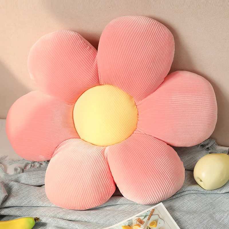35cm Colorful Flowers Plush Pillow Plant Petal Cushion Stuffed Sofa cushion Girls Baby Home Pillow Decor Gift H260330-image-1099630887