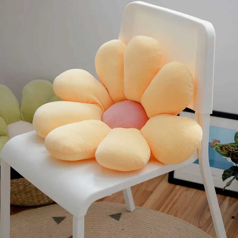 Fashion Flower Cushion Soft Chair Nordic Style Office Sedentary Cute Student Dormitory Butt Cushion Pillow Cushions Home Decor H260330-image-1099630893