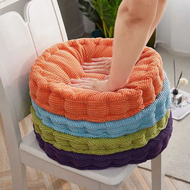 Corduroy Tatami Floor Cushion Thickened Seat Cushion for Living Room Bedroom Household Futon Dining Chair Pad office chair H260330-image-1099631336