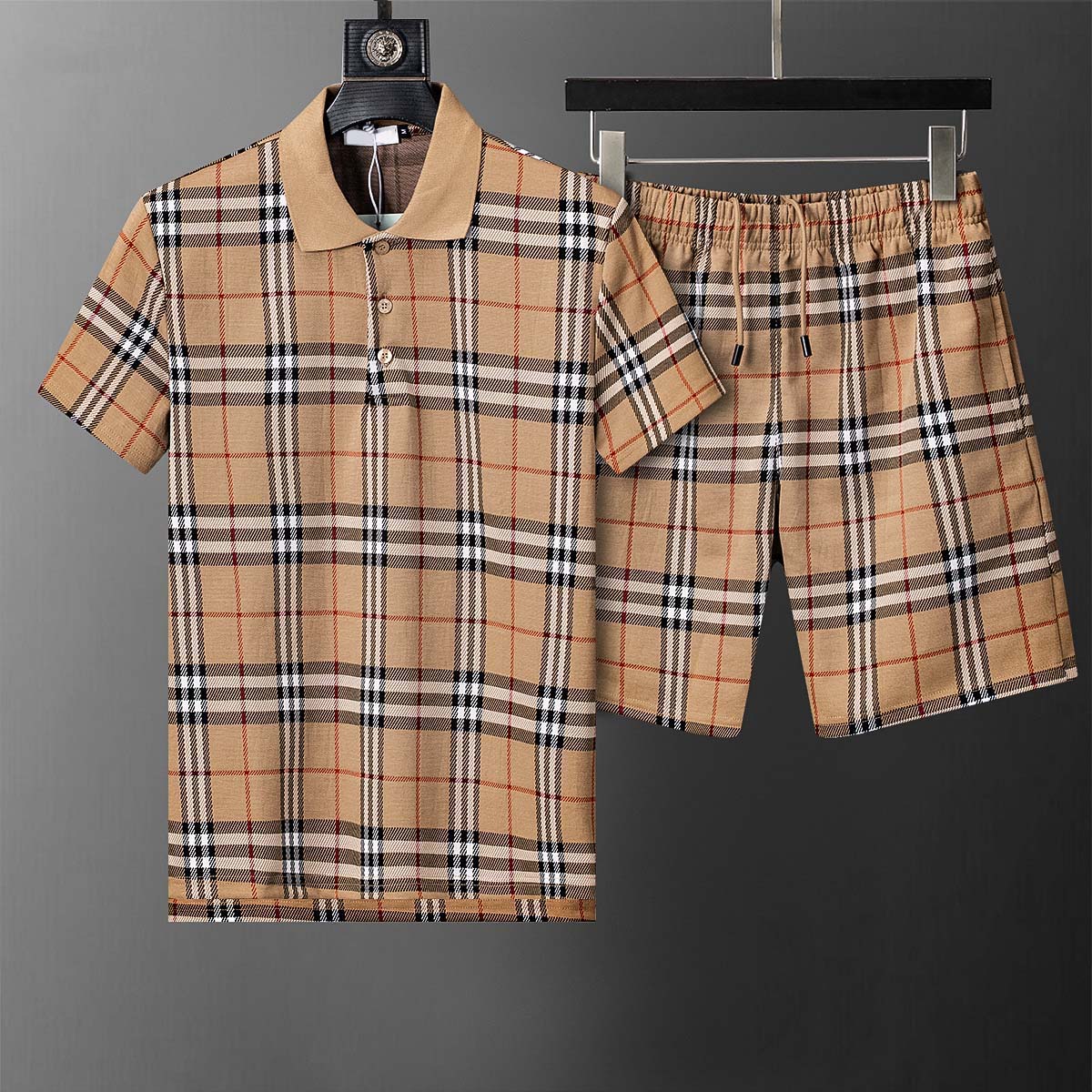 Casual overhemden voor heren Zomeroverhemd Shorts Set Mode Herenpakken Bloemenprint Europese maat Plus-size kleding voor heren M-3XL