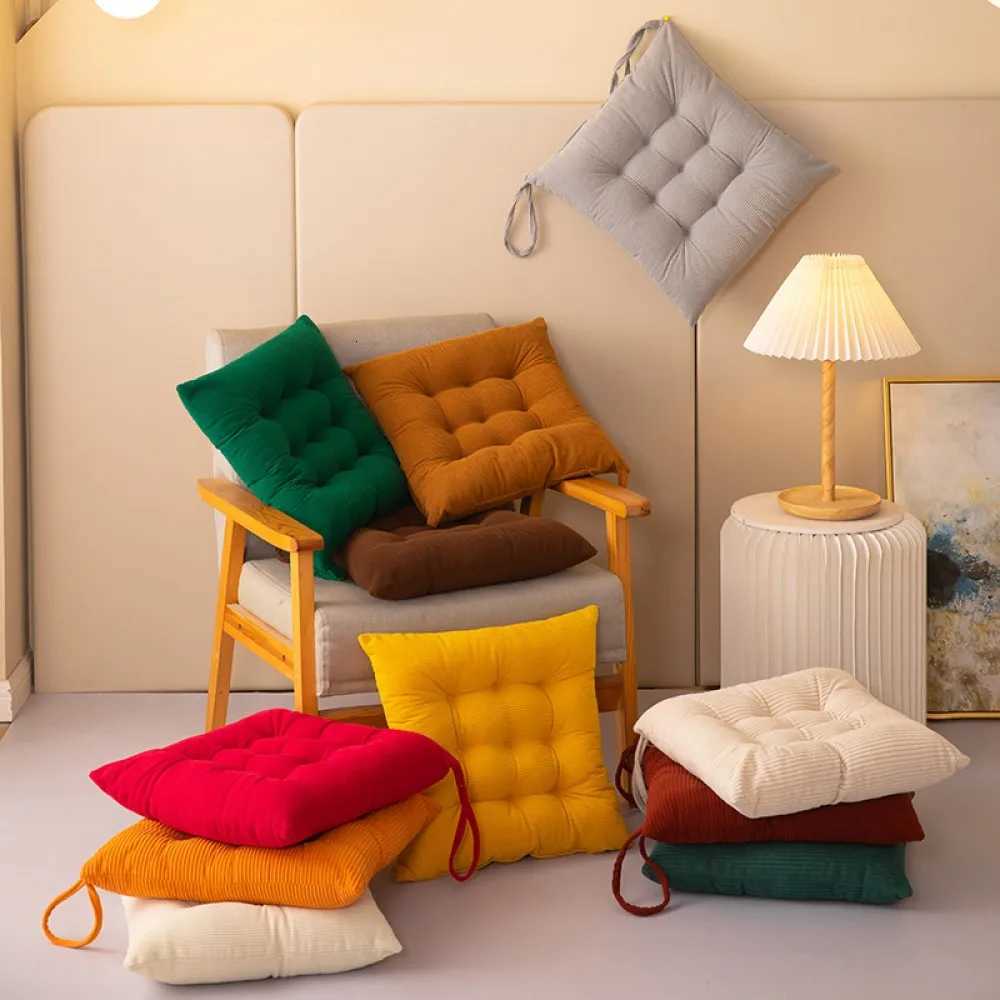 1pc Colorful Chair Cushion Square Mat Cotton Upholstery Soft Padded Cushion Pad Office Home Car Garden Sun Lounge Seat Cushion H260330-image-1099631642