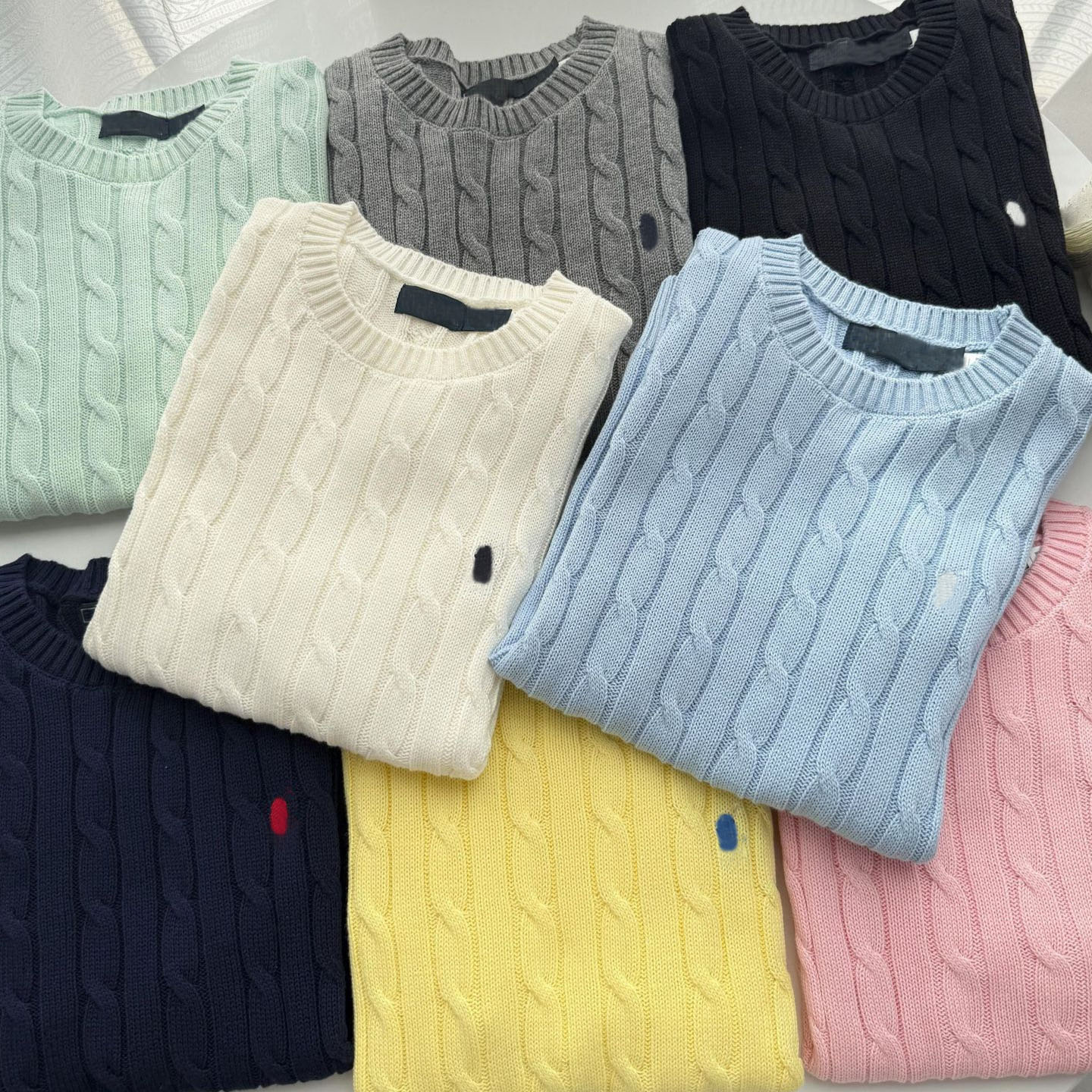 26RL Small Horse Embroideried Crewneck Tees Women Pure Cotton Short Sleeved Knitted Tops Designer Summer T-shirts-image-938069915